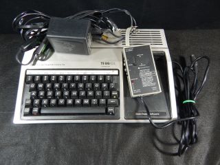 Vintage Texas Instruments TI - 99/4A home computer in 4