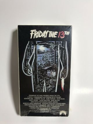 Vhs Friday The 13th Part 1 (1980) Vintage Horror
