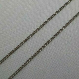 Vintage Fine Sterling Silver Chain Link Necklace 19.  50 Inch