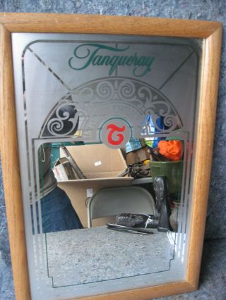 Vintage Tanqueray " Imported English Gin " Mirrored Bar Sign
