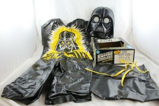 Vintage Ben Cooper Lord Darth Vader Mask Costume Empire Strikes Back Esb 1980