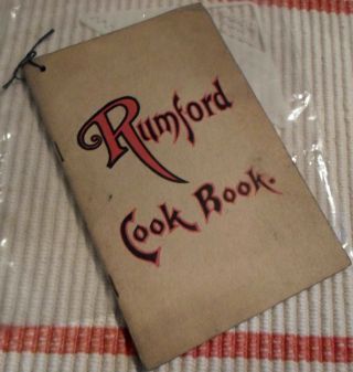 Vintage (1922) Rumford (baking Powder) Cook Book
