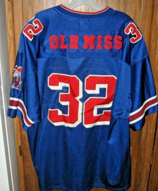Ole Miss Colosseum Mississippi Rebels Football Stitched Jersey Sz Xl Vtg Retro