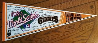 San Francisco Giants World Series National League Champs Vintage Pennant