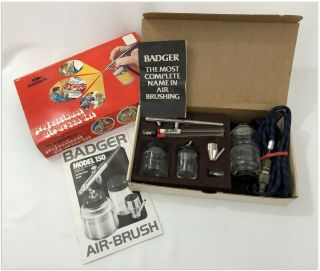 Vintage Badger 150pk Professional Airbrush Set In Carton 1987