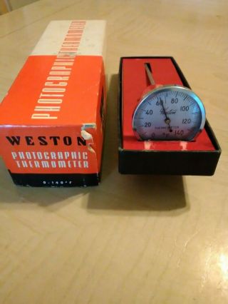Weston Photographic Thermometer Stainless Steel 2265 Vintage 0 - 140