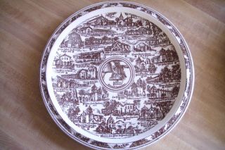Vintage Vernon Kilns Plate Of Calif Missions 10 "