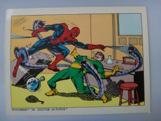 Vintage 1978 Marvel Comics Postcard: Spider - Man Vs Doctor Octopus