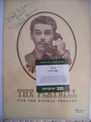Vintage " Scarface " Actor: Paul Muni Signed Theater Program Cover
