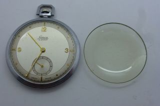 Vintage Pocket Watch Lanco 15 Jewel Swiss 3