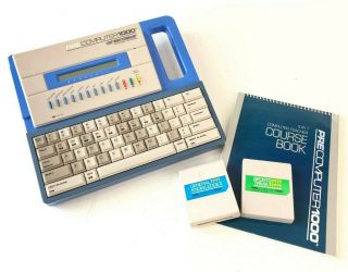 Vintage 80s Vtech Precomputer 1000 Learning Toy Game Cartridges Typing Tutor