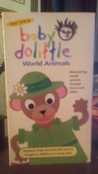 Baby Dolittle - World Animals (vhs,  2001) Very Rare Vintage