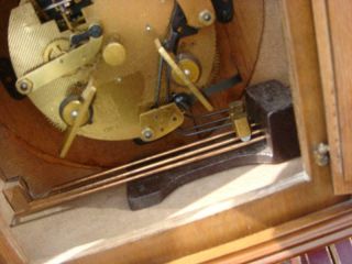 Vintage FHS Ting Tang Mantel Clock Floating Balance German FHS Movement 7