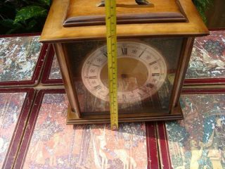 Vintage FHS Ting Tang Mantel Clock Floating Balance German FHS Movement 8