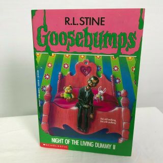 Vintage R.  L.  Stine Goosebumps Night Of The Living Dummy 2 Paperback Book 1995