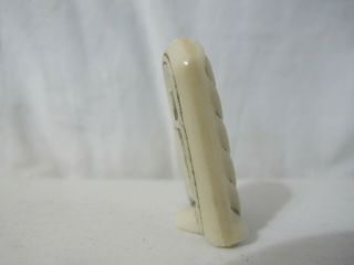 Small Religious Icon - Ivory Colored Glass - Vintage 4