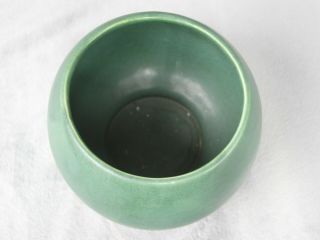 Vintage McCoy Arts Crafts Pottery Matte Green Planter Pot 4