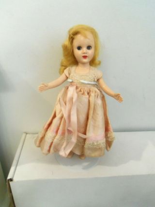 Vintage " The Richwood,  Sandra Sue " Doll.  8 " In Gown.