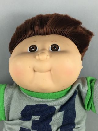 Vintage Cabbage Patch Kid Doll - Brown Cornsilk Hair & Brown Eyes Boy 2