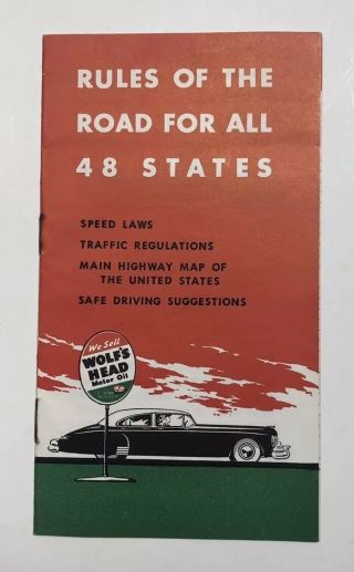 Vintage Wolfs Head Oil Brochure Rules Of The Road Ships In Usa