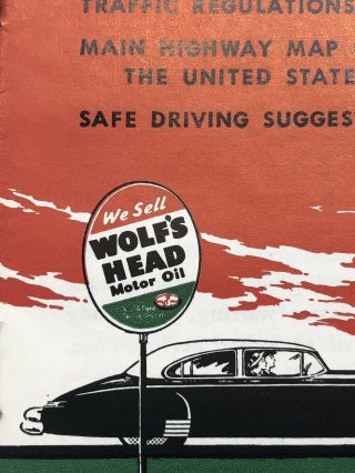 Vintage Wolfs Head Oil Brochure Rules Of The Road SHIPS IN USA 5