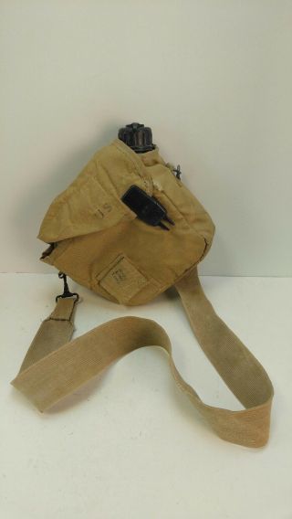 Vintage Military Desert Storm Issue 2 Qt Collapsible Canteen Cover W/insert U.  S.