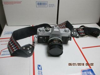 P7) Vintage Canon Ftb Ql Camera W/canon Fd 50mm Lens Japan