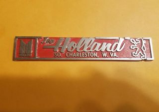 Joe Holland - - Isuzu - - So.  Charleston W.  Va.  - - Metal Dealer Emblem Car Vintage Sm250