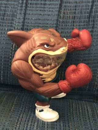 VTG HTF Rare Mattel Street Sharks Slugger Slammu Mouthpiece Boxer Figure 6 
