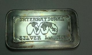 Vintage International Silver Ltd Inc 1 Oz.  999 Fine Silver Brilliant Silver Bar