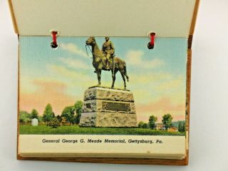 Vintage Gettysburg,  Jennie Wade Souvenir 20 Pictures / Miniature Wooden Album