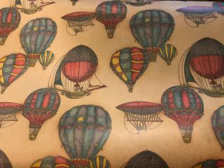 Vintage Models Hot Air Balloons Wrapping Paper Roll