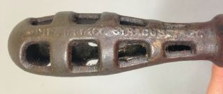 Vintage Cast Iron File Handle old antique tool holder 2