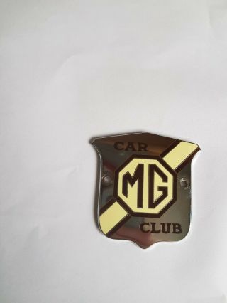 Vintage Mg Car Club Badge