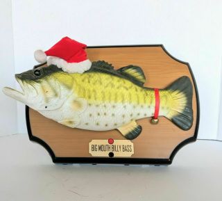 Vintage Big Mouth Billy Bass Christmas Edition 1999 Singing Motion Fish