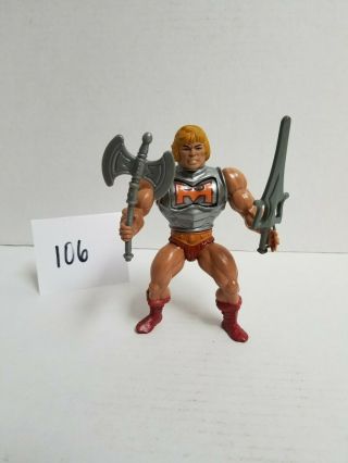 Vtg 1983 Motu Masters Of The Universe Battle Armor He Man 100 Complete Figure