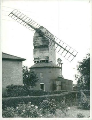 Old Wind - Mill At Friston.  - Unique Vintage Photograph