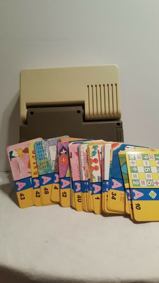 1986 Vintage V - Tech Talking Whiz Kid Electronic Toy Learning System Cards