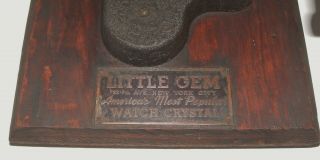 Little Gem Watch crystal Cutting Precision Machine Antique Maker Tool Hand Lathe 2