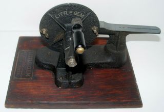 Little Gem Watch crystal Cutting Precision Machine Antique Maker Tool Hand Lathe 5