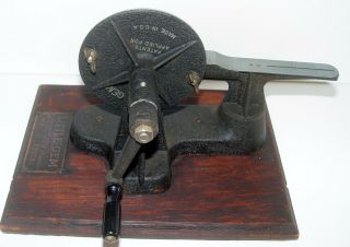 Little Gem Watch crystal Cutting Precision Machine Antique Maker Tool Hand Lathe 6