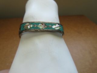 Vintage Mexico Sterling Silver 925 Bracelet With Stones
