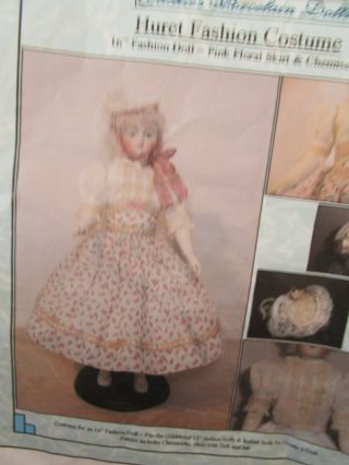 16 " Huret French Fashion Doll Dress To Finish