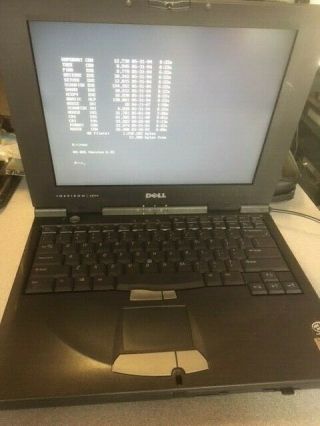 Vintage Dell Inspiron 3800 R700st Celeron 700mhz 128 Mb 3.  5 Floppy Boots To Dos