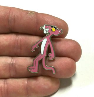 Vintage Pink Panther Lapel Pin Collector Uac Geoffrey Enamel Figural Ss85