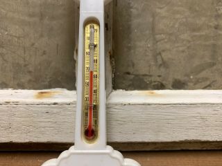 Vintage First National Bank Advertising Thermometer 7” Indiana 4