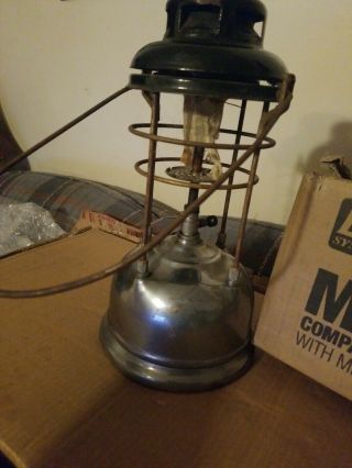 Vintage Tilley Chrome base Lantern Made in England Parts or Restore use collect 6