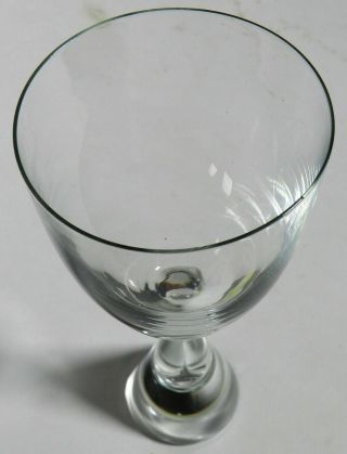 Vintage Holmegaard Crystal Princess Teardrop Water Goblet 8 - 1/4 