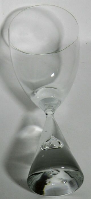 Vintage Holmegaard Crystal Princess Teardrop Water Goblet 8 - 1/4 