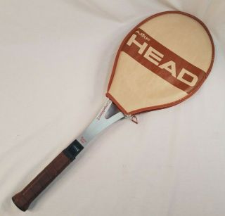 Amf Head Arthur Ashe Competition 2 Boron Flex Usa Vintage Tennis Raquet 4 3/8 L